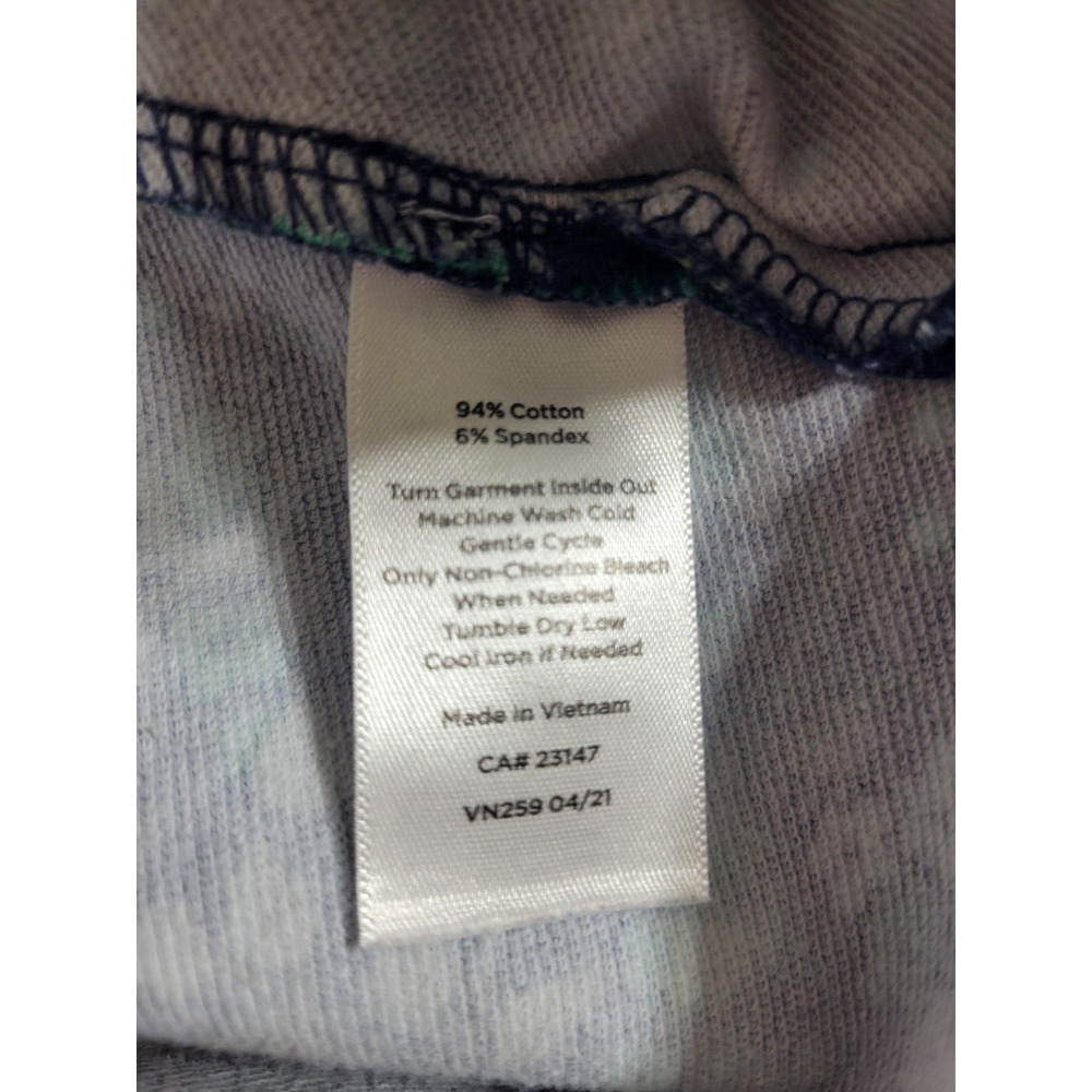 T by Talbots Green Floral Print Cowl Neck Active Top Women's Size Large Petite - Picture 10 of 10